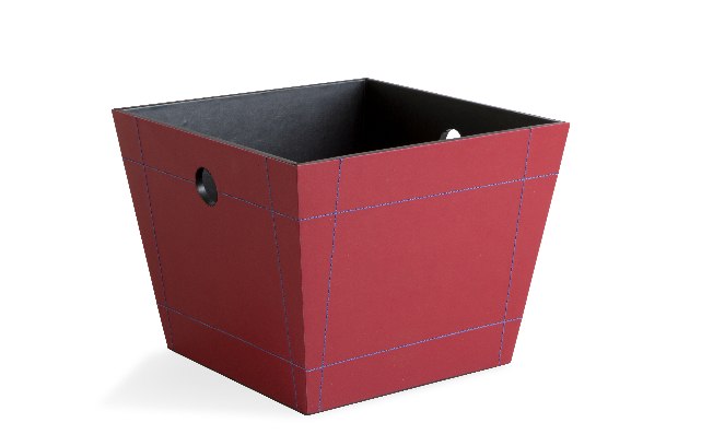 Cesto Viani, 25X32, da Oppa. Os cestos e caixas abertas são uma boa saída para depositar objetos que estão espalhados pela casa