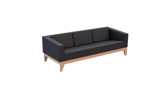 O sofá Brick tem traços minimalistas e ao mesmo tempo confortáveis. Com estrutura de madeira, mede 2,02 x 0,70 x 0,79 m. Muma Design, R$ 2.998