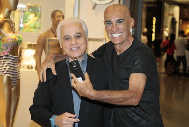 Roberto Medina e Amin Khader (Foto: Johnson Parraguez/Foto Rio News)