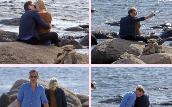 Taylor Swift e Tom Hiddleston foram clicados aos beijos em Rhode Island na última semana
