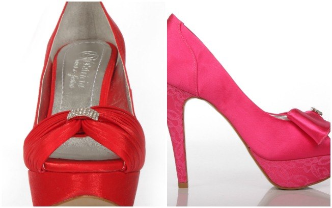 Noiva style%3A sapato vermelho e rosa