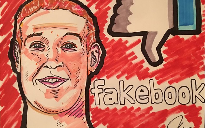 Jim Carrey ataca para todos os lados em seus desenhos%3A sobrou até para o Facebook e Mark Zuckerberg